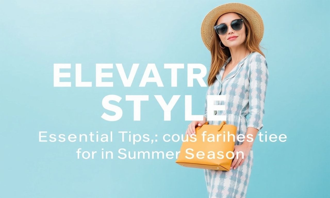 Elevate Your Style: Essential Fashion Tips for the Summer Season
