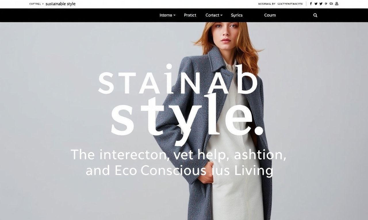 Sustainable Style: The Intersection of Fashion and Eco-Conscious Living