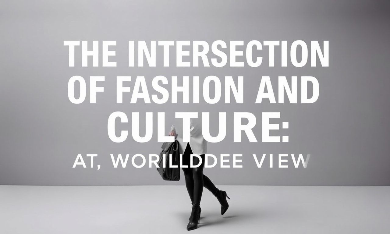 The Intersection of Fashion and Culture: A Global Perspective