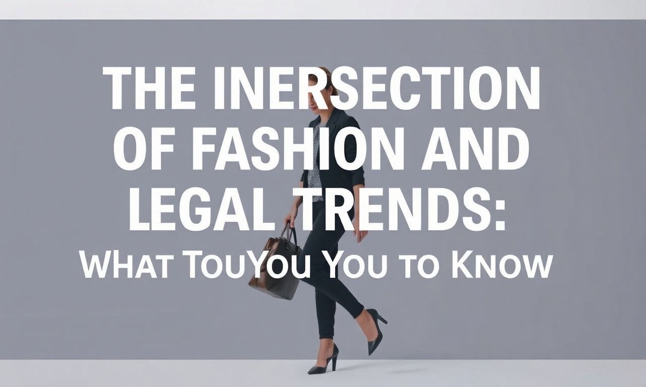 The Intersection of Fashion and Legal Trends: What You Need to Know