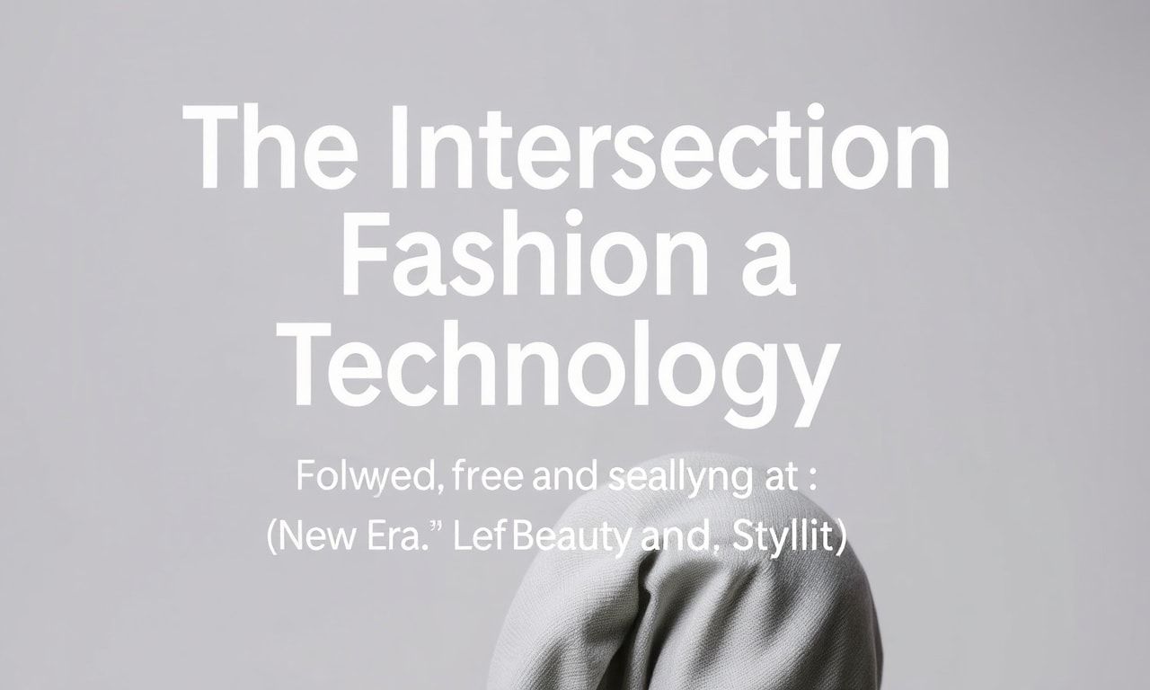 The Intersection of Fashion and Technology: A New Era of Beauty and Style