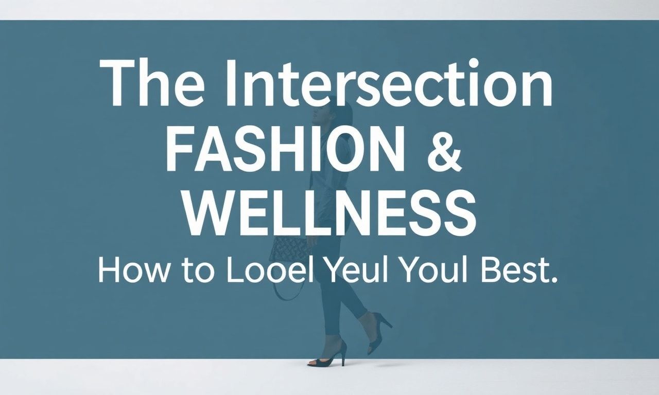 The Intersection of Fashion and Wellness: How to Look and Feel Your Best