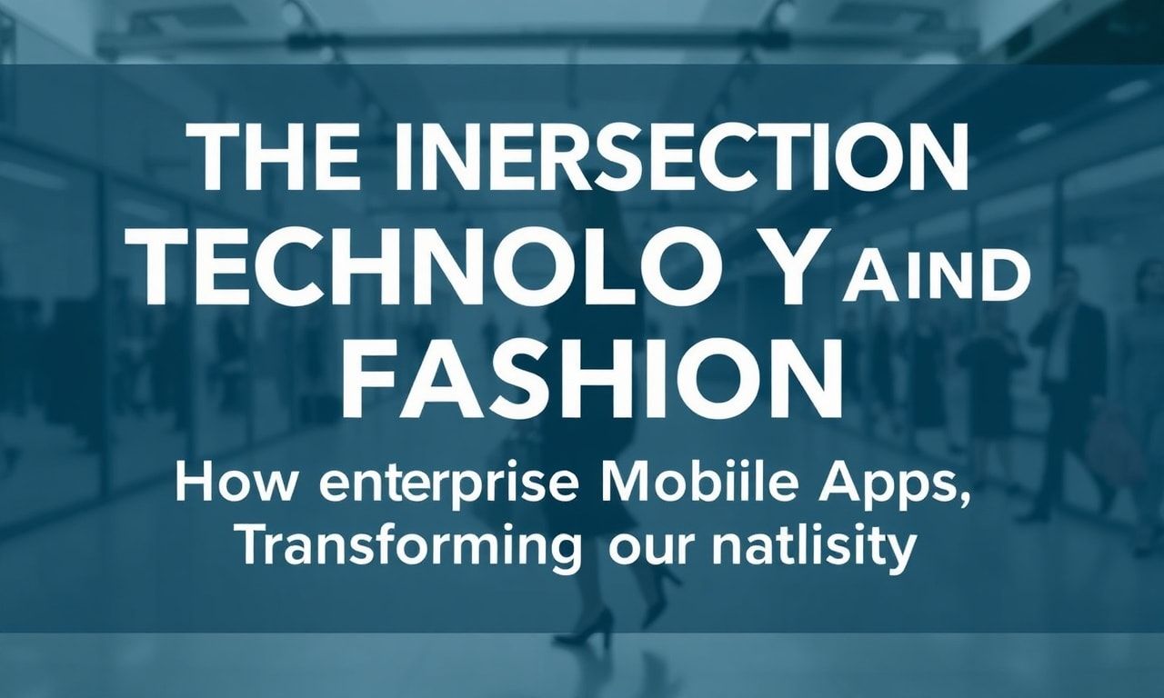 The Intersection of Technology and Fashion: How Enterprise Mobile Apps are Revolutionizing the Industry