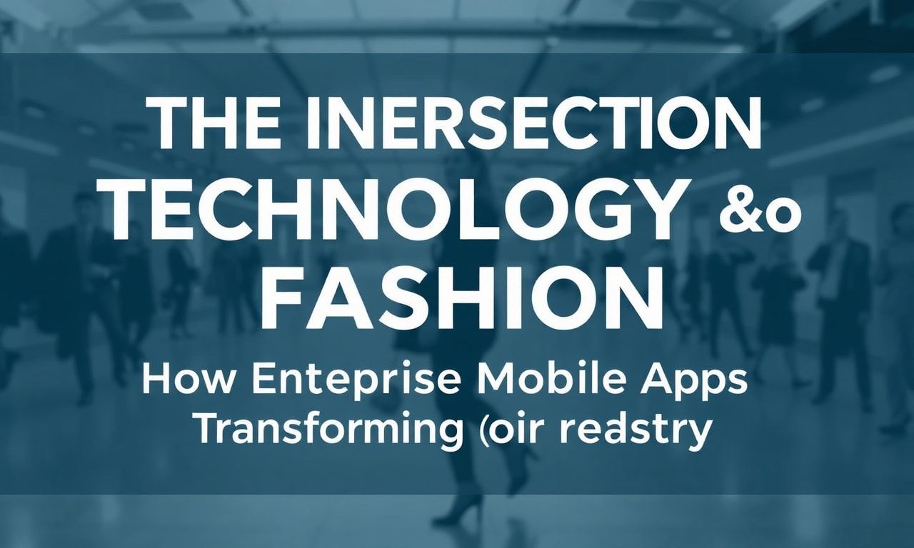 The Intersection of Technology and Fashion: How Enterprise Mobile Apps are Revolutionizing the Industry