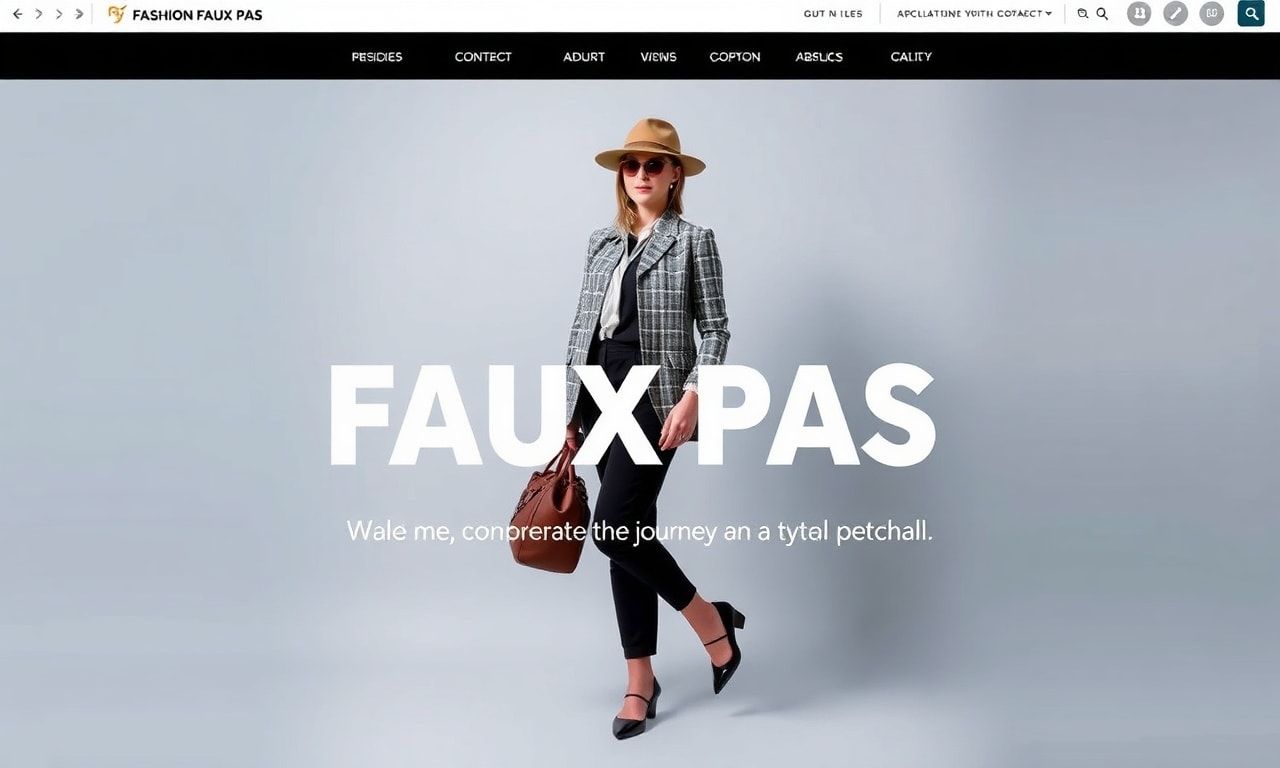 Fashion Faux Pas: My Journey Through the Minefield of Style