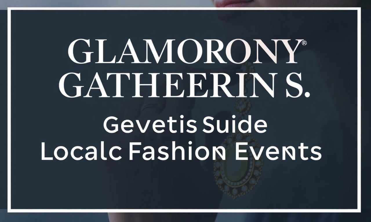 Glamorous Gatherings: Jewelryia's Guide to Local Fashion Events