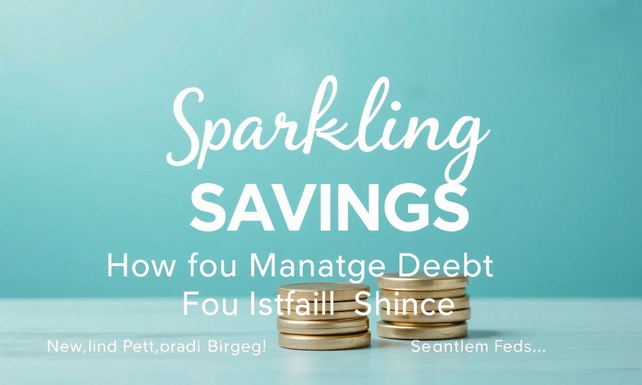 Sparkling Savings: How to Manage Debt and Still Shine