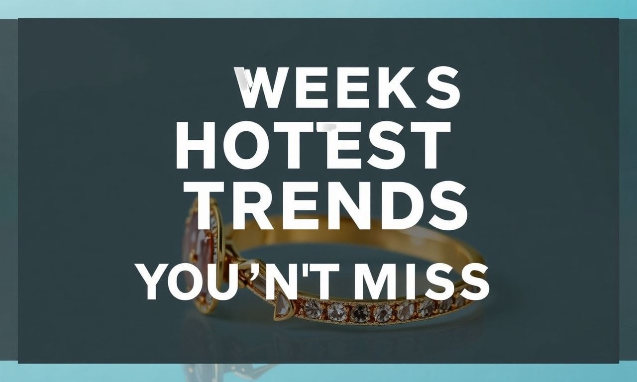 This Week's Hottest Trends: Jewelry News You Can't Miss